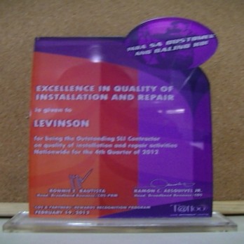 Globe Telecom Excellence in Quality of Installation and Repair 4th Quarter 2012