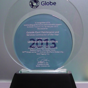 Outside Plant Maintenance and Services Contractor of the Year 2013