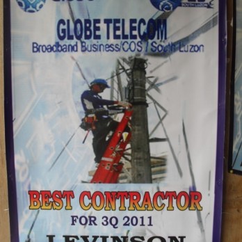 Globe Telecom Best Contractor fo 3Q 2011 